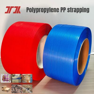 5-19mm Sabuk Pengepakan PP Timbul Tahan Lama PP Strapping Band untuk Penggunaan Mesin Otomatis dalam Pengepakan Industri