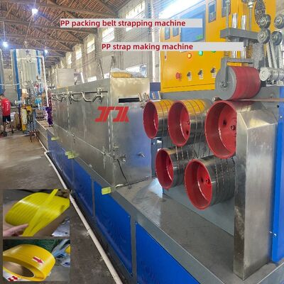 Mesin pembuat tali PP Peralatan Strapping PP 5mm dengan sistem kontrol PLC