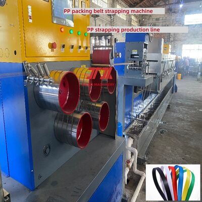 Mesin pembuat tali PP Peralatan Strapping PP 5mm dengan sistem kontrol PLC
