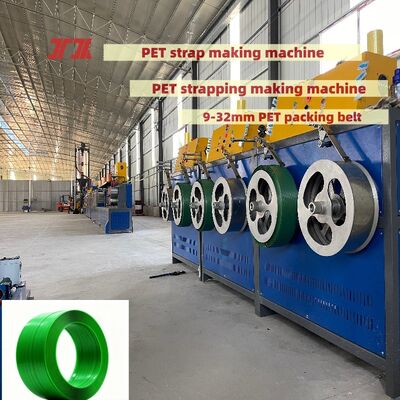 Mesin Strapping PET Peralatan produksi strapping PET Berkecepatan Tinggi 9–16mm dengan biasanya 100-600kg/hpur
