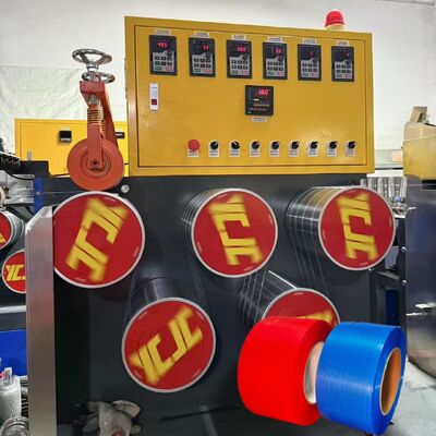 Peralatan produksi tali kemasan PP 5mm Efisiensi Tinggi Mesin Pembuat Tali PP dengan Kontrol Otomatis