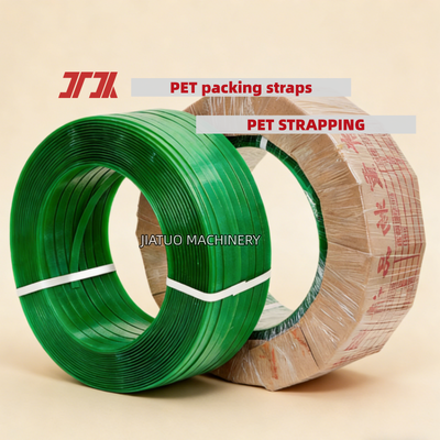 Sabuk pengemasan PET berkecepatan tinggi Sabuk baja plastik PET 16mm untuk tarikan 300-1500KG