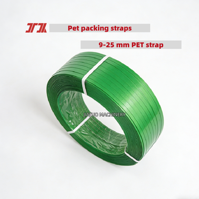 Sabuk pengemasan PET berkecepatan tinggi Sabuk baja plastik PET 16mm untuk tarikan 300-1500KG