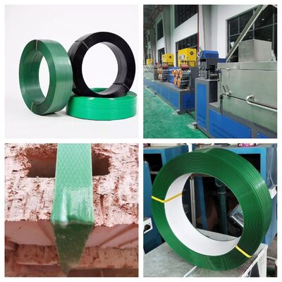 9-32mm Lebar Range PET Strap Membuat Mesin Dengan Otomatis Winding Machine dan 225-250kgs/H Kapasitas Produksi