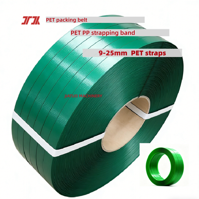 Gelang PET hijau Gelang kemasan PET otomatis 9mm Gelang untuk alat gelang otomatis