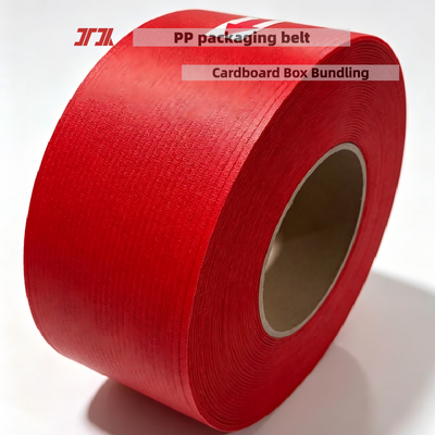 Pinggang pengemasan PET PP kecepatan tinggi tali putih 12mm PP yang cocok untuk mengikat buah kekuatan tarik tinggi