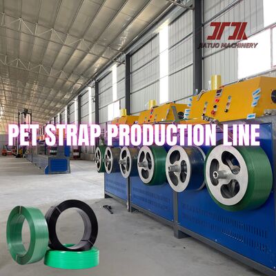 150m/menit kecepatan pet packing sabuk tali produksi garis Dengan mesin penggulung otomatis