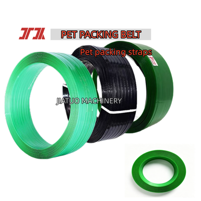 PET Plastic Steel belt 16mm Green PET strapping belt PET strap untuk Pneumatic strapping tool