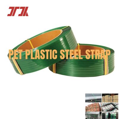 9-32mm Sabuk Kemasan Plastik Hewan Peliharaan Permukaan Timbul Halus Untuk Pengepakan Kargo Berat