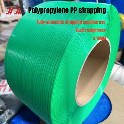 Custom Logo Pp Packing Belt Pp Plastik Strapping 5-19mm Dengan Panjang Panjang