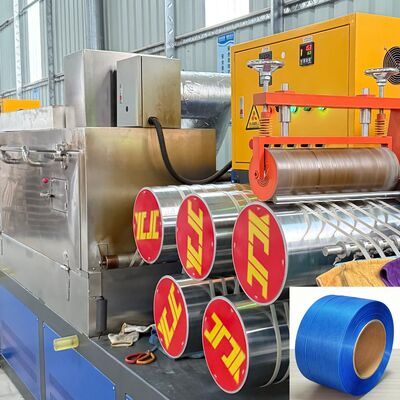 220V Voltage Disesuaikan Single-screw Pp Strap Produksi Line Dengan PLC Control