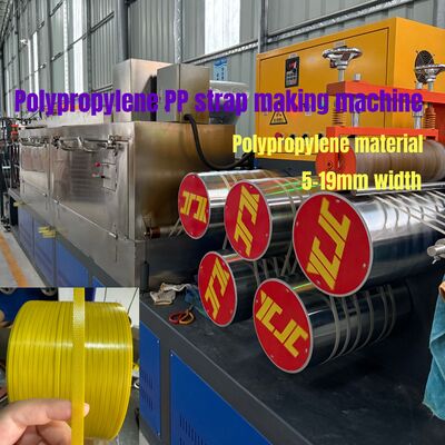 220V Voltage Disesuaikan Single-screw Pp Strap Produksi Line Dengan PLC Control