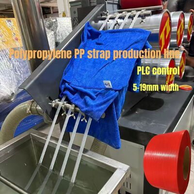 480kg/h Kapasitas Tinggi Polypropylene Packing Strap Extrusion Line Kontrol PLC