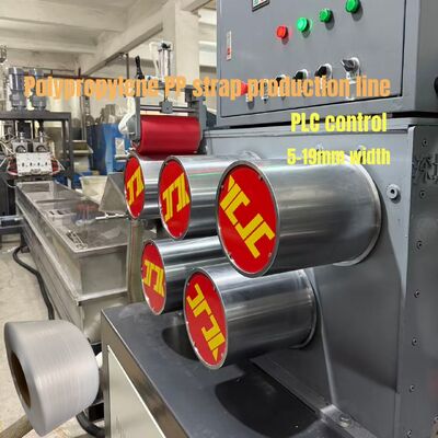 480kg/h Kapasitas Tinggi Polypropylene Packing Strap Extrusion Line Kontrol PLC