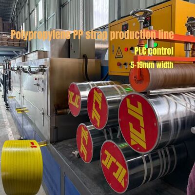 480kg/h Kapasitas Tinggi Polypropylene Packing Strap Extrusion Line Kontrol PLC