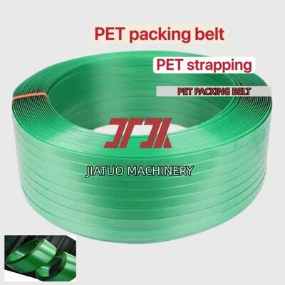 Sabuk strapping PET kecepatan tinggi 15 mm PET strapping cocok untuk digunakan dengan mesin pengemas otomatis