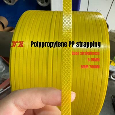 100% Polypropylene PP Packing Belt 5mm PP Packing Straps untuk Mesin Strapping Otomatis