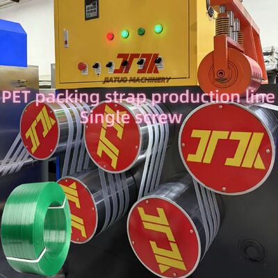 9-32mm PET Strap Extrusion Machine dengan PET botol flakes daur ulang dan kontrol PLC sepenuhnya otomatis