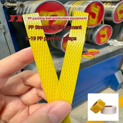 Mesin Pembuat Tali PP Garis Ekstrusi Pita Strapping PP Berliku Otomatis Dengan Pencetakan Online