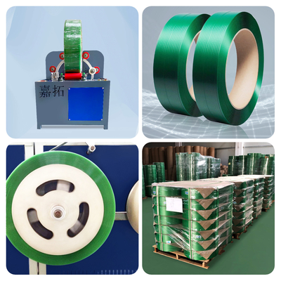 Pet PP straps 550w motor coiling unit winder machine straps produksi membuat mesin winder