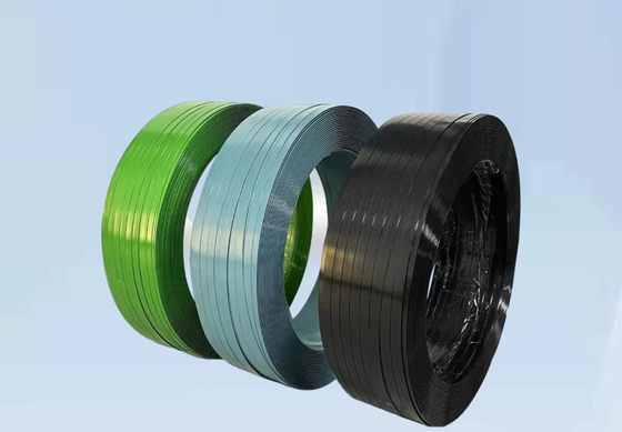 Tape Strapping Kemasan PET Embossed Lembut Dicetak 16mm 19mm