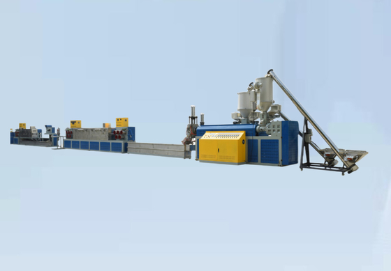Mesin pembuatan sabuk pengemasan plastik PVC 150m/Min PP Strap Extrusion Line