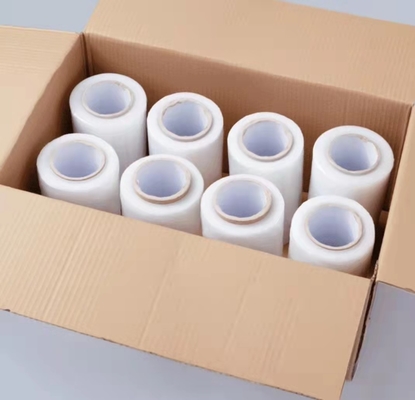 PE Packing Stretch Film Sampel Gratis Karton Pallet Wrapping Stretch Film