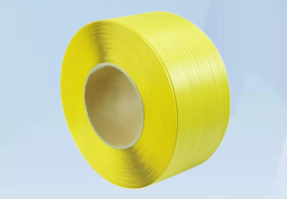 Green Embossed Pallet Strapping Belt Plastic PET Strap Belt Untuk Pengemasan