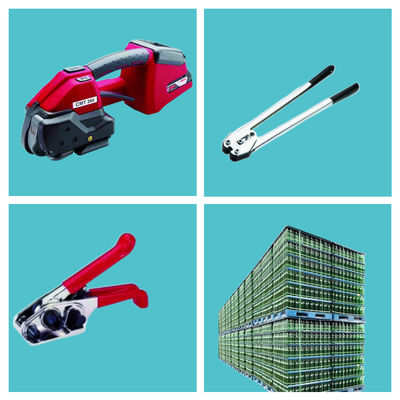 Handheld Poly Band Belt Packing Bundling Brick Battery Mesin Strapping Otomatis