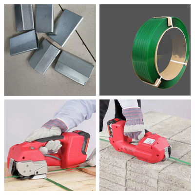 Handheld Poly Band Belt Packing Bundling Brick Battery Mesin Strapping Otomatis