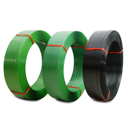 Sabuk Kemasan Plastik PET Emboss Biru Hitam 200mm Inti Kertas Dia 406mm