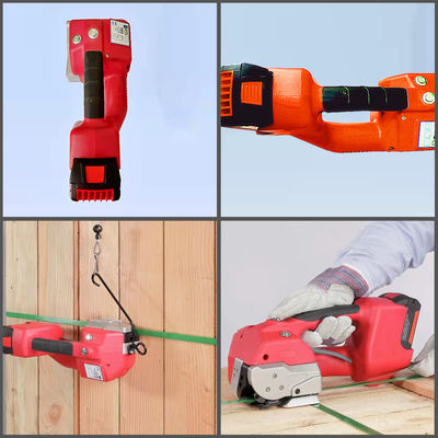 Mesin Strapping Baterai Genggam Portabel 2100N 13mm 16mm PET PP Strap Packing