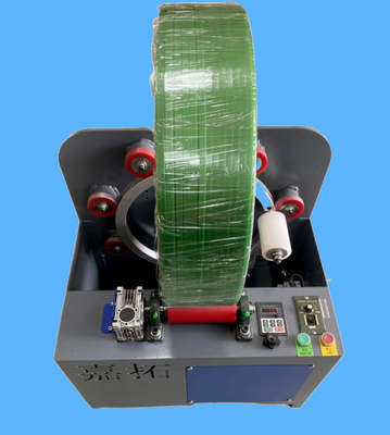 Pet PP straps 550w motor coiling unit winder machine straps produksi membuat mesin winder