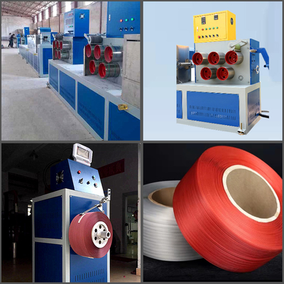 Mesin Pembuat Tali PP Plastik Lini Produksi Pita Polypropylene 100 KW
