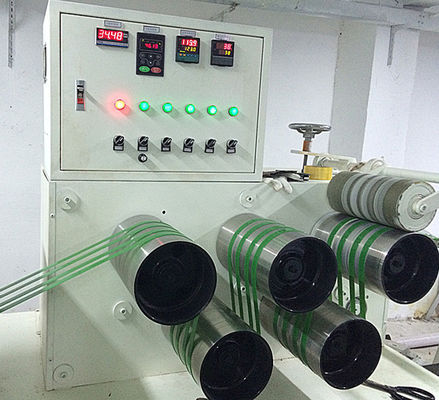 Lini Produksi Tali Plastik Motor Siemens Lebar 9 - 32mm Mesin Ekstrusi Tali PET