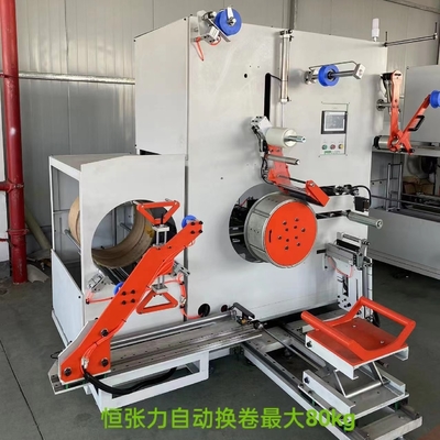 Sepenuhnya Auto Conveyor 0.4KW PET Strap Winder Dengan Sistem Kontrol PLC