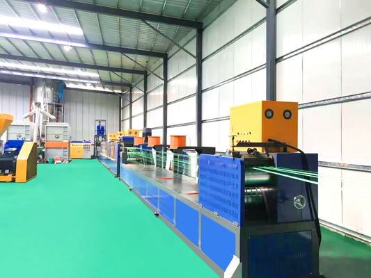 Mesin Pembuat Tali PET Inverter Poliester Invt 90mm Sekrup Tunggal
