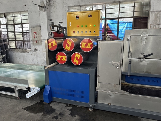 Mesin plastik PP jalur produksi pita ikat PP peralatan pita ikat plastik PP untuk kecepatan garis 200-300m/min