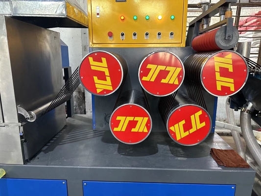 Lini Ekstrusi Pita PP Pengambil Otomatis Dengan Bahan Sekrup 125MM 350-380kg/H
