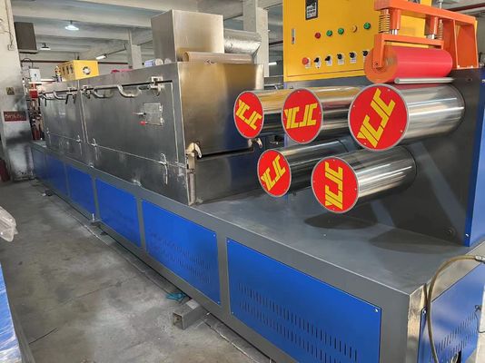 PP Plastic Packing Strap Membuat Mesin Packing Strapping Belt Line Produksi