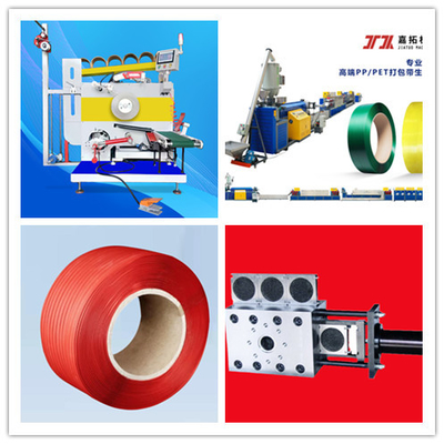 Speed PP Strap Manufacturing Machine dengan 110*3300mm Double Screw Extruder Model:JTPP-110