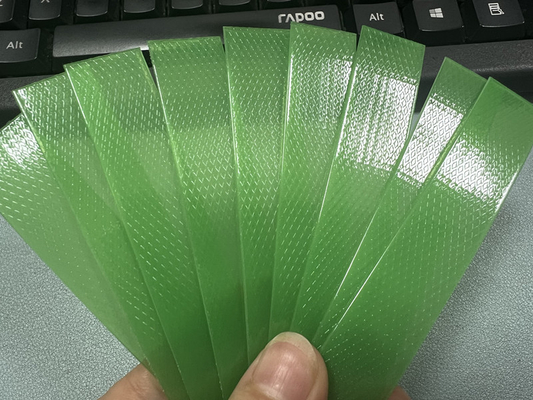 Sistem kontrol PLC, menggunakan penggulung manual/otomatis, peralatan produksi sabuk baja plastik PET