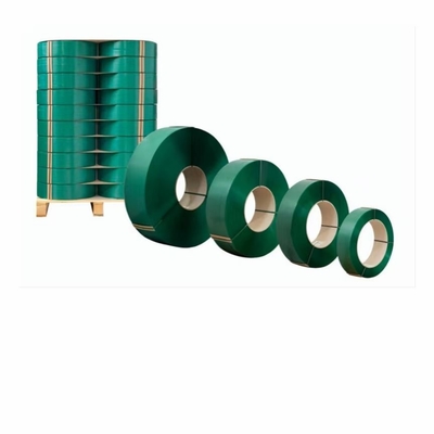 Pita baja PET plastik, Pita kemasan PET suhu tinggi, tahan UV, ketebalan:00,6-1,2 mm, 20 kg/ gulungan