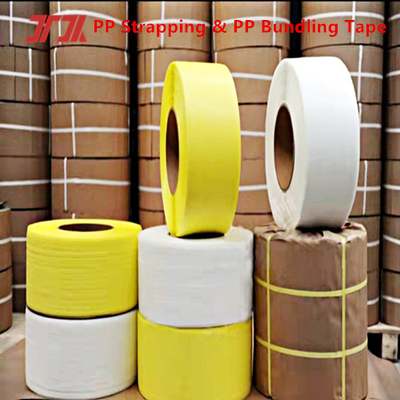 Pabrik memproduksi warna PP packing belt PP strapping belt lebar 5-19mm kapasitas bantalan yang kuat