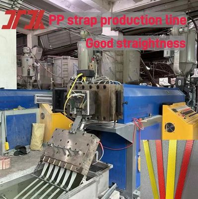 5-19mm Polyethylene PP Tali Pita Produksi Line Dengan kontrol PLC