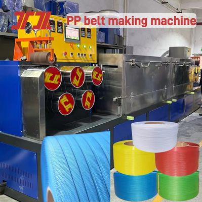Single/Double Screw Plastic PP Packing Belt Making Line dengan ISO/SE
