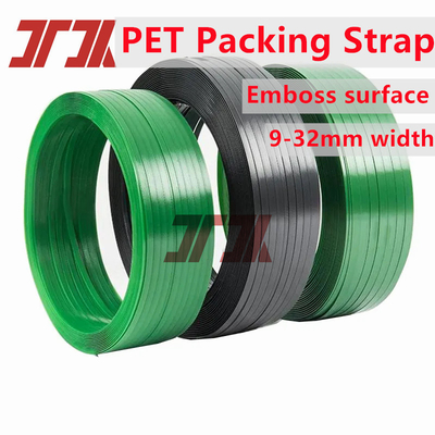 Grosir multifungsi pita plastik PET 9-32mm Pita kemasan PET Pita pet dengan pita kemasan hijau