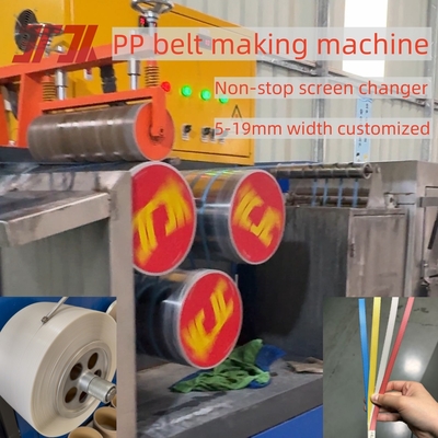 5mm Lebar Khusus Kapasitas Tinggi Pp Tali Produksi Line Dengan Winder Otomatis Dan Panjang Panjang