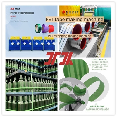 Mesin strapping baja PET kecepatan tinggi mesin strapping PET jalur produksi strapping PET menggunakan 100% serpihan botol PET atau bahan hancur