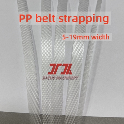 JIATUO PP Eco-Friendly Strapping Dengan Kekuatan Tarikan Superior Mudah Penanganan 5-19mm Lebar Disesuaikan